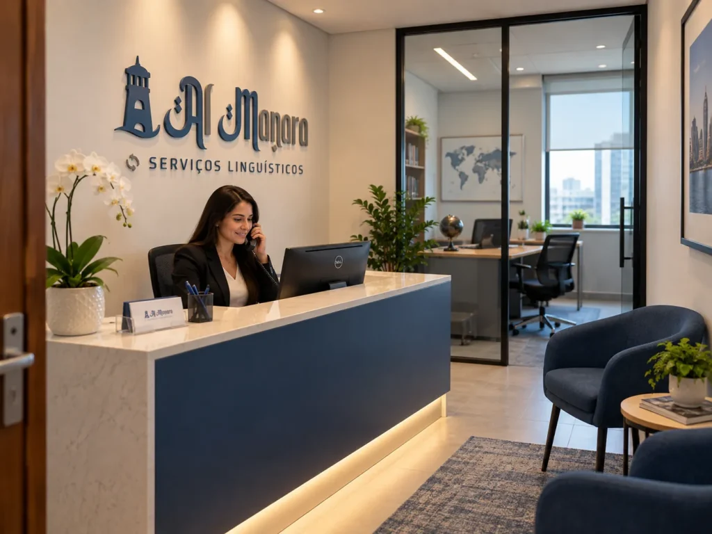 Recepção da Al Manara Serviços Linguísticos